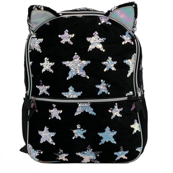NWT New Accessory Innovations Black Cat 2-Piece Backpack/Lunchbox Set School - Picture 1 of 10
